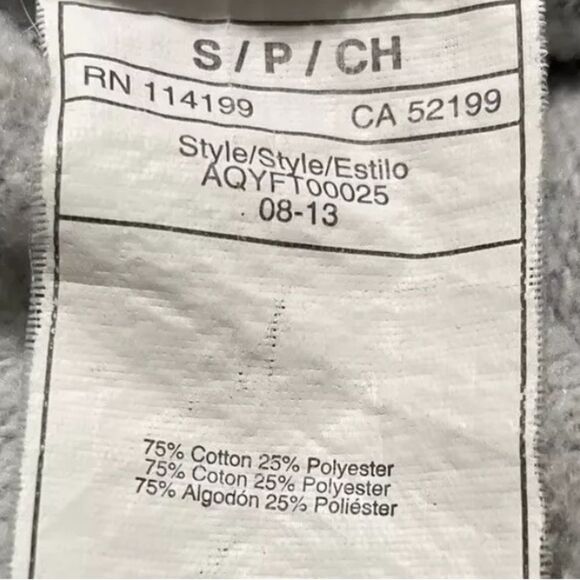 Quiksilver Hoodie Sweatshirt Boys Size S Long Sleeve Full Zip - Picture 6 of 6